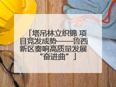 塔吊林立织锦 项目竞发成势——鲁西新区奏响高质量发展“奋进曲”