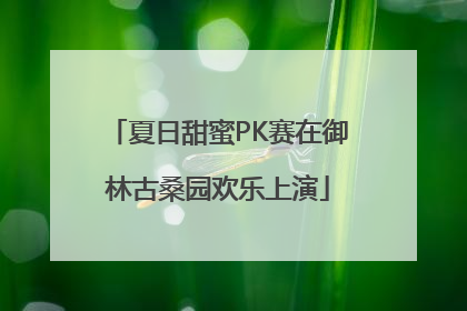 夏日甜蜜PK赛在御林古桑园欢乐上演