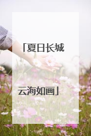 夏日长城云海如画