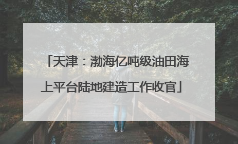 天津：渤海亿吨级油田海上平台陆地建造工作收官