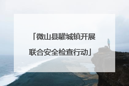 微山县驩城镇开展联合安全检查行动