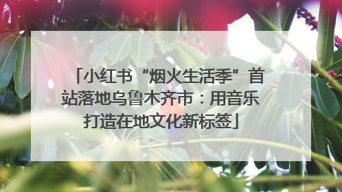 小红书“烟火生活季”首站落地乌鲁木齐市：用音乐打造在地文化新标签