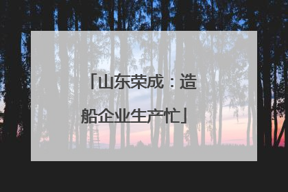 山东荣成：造船企业生产忙