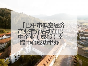 巴中市低空经济产业推介活动在巴中企业（成都）幸福中心成功举办