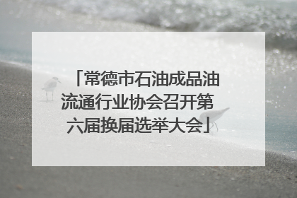 常德市石油成品油流通行业协会召开第六届换届选举大会