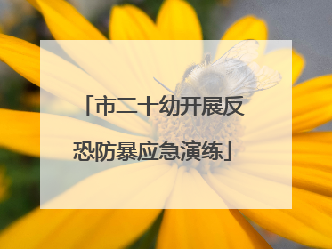 市二十幼开展反恐防暴应急演练
