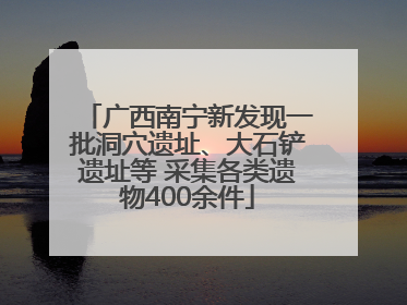 广西南宁新发现一批洞穴遗址、大石铲遗址等 采集各类遗物400余件