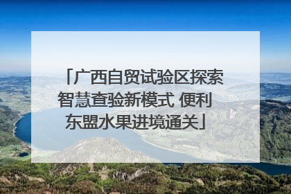 广西自贸试验区探索智慧查验新模式 便利东盟水果进境通关