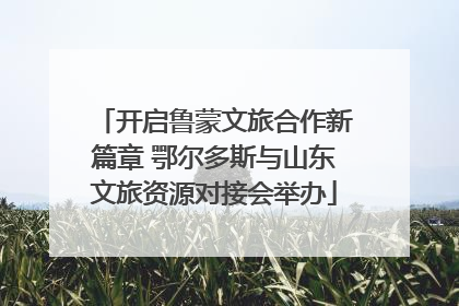 开启鲁蒙文旅合作新篇章 鄂尔多斯与山东文旅资源对接会举办
