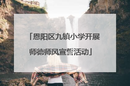 恩阳区九镇小学开展师德师风宣誓活动
