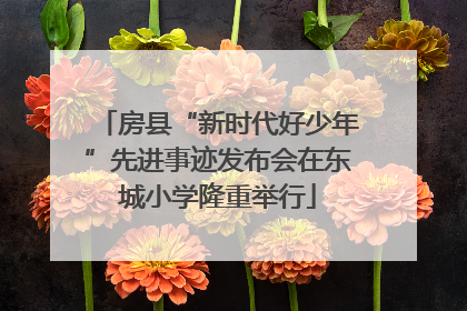 房县“新时代好少年”先进事迹发布会在东城小学隆重举行