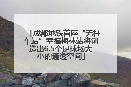 成都地铁首座“无柱车站”幸福梅林站将创造出6.5个足球场大小的通透空间