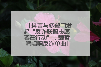 抖音与多部门发起“反诈联盟志愿者在行动”，魏哲鸣唱响反诈单曲