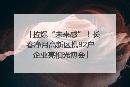 拉爆“未来感”！长春净月高新区携92户企业亮相光博会