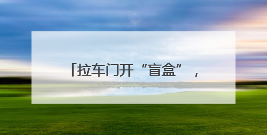 拉车门开“盲盒”，济源公安：已拿下