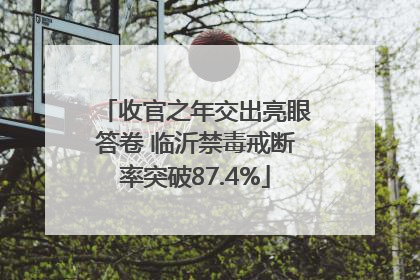 收官之年交出亮眼答卷 临沂禁毒戒断率突破87.4%
