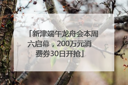 新津端午龙舟会本周六启幕，200万元消费券30日开抢