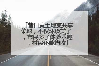 昔日黄土地变共享菜地，不仅环境美了，市民多了体验乐趣，村民还能增收