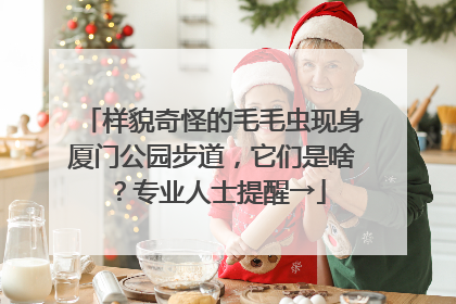 样貌奇怪的毛毛虫现身厦门公园步道，它们是啥？专业人士提醒→
