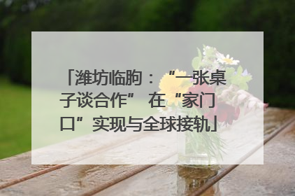 潍坊临朐：“一张桌子谈合作” 在“家门口”实现与全球接轨