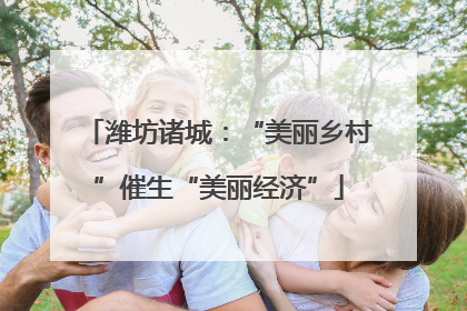 潍坊诸城：“美丽乡村”催生“美丽经济”