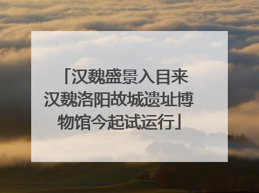 汉魏盛景入目来 汉魏洛阳故城遗址博物馆今起试运行