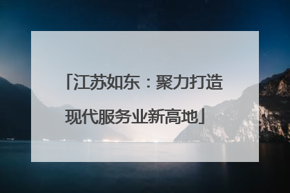 江苏如东：聚力打造现代服务业新高地