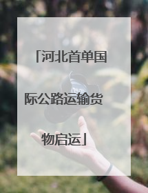 河北首单国际公路运输货物启运