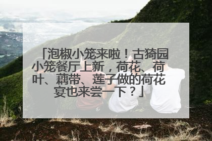 泡椒小笼来啦！古猗园小笼餐厅上新，荷花、荷叶、藕带、莲子做的荷花宴也来尝一下？