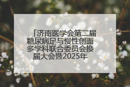 济南医学会第二届糖尿病足与慢性创面多学科联合委员会换届大会暨2025年学术年会成功举行