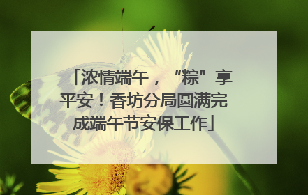 浓情端午，“粽”享平安！香坊分局圆满完成端午节安保工作