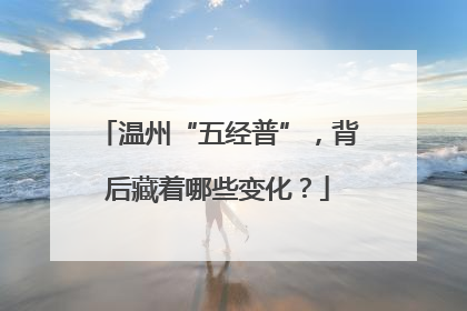 温州“五经普”，背后藏着哪些变化？