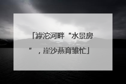 滹沱河畔“水景房”，崖沙燕育雏忙