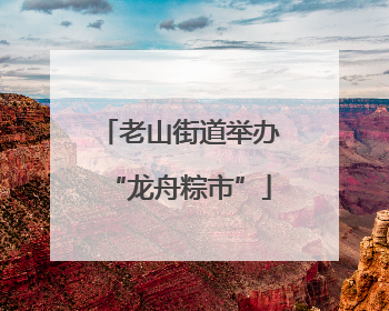 老山街道举办“龙舟粽市”
