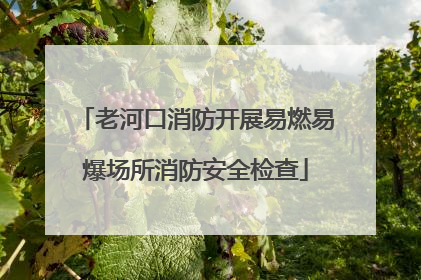 老河口消防开展易燃易爆场所消防安全检查