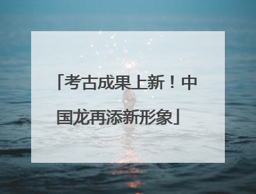 考古成果上新！中国龙再添新形象