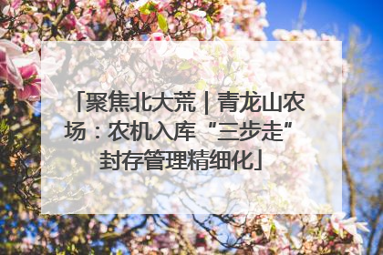 聚焦北大荒｜青龙山农场：农机入库“三步走” 封存管理精细化
