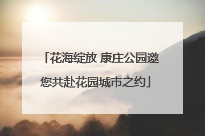 花海绽放 康庄公园邀您共赴花园城市之约