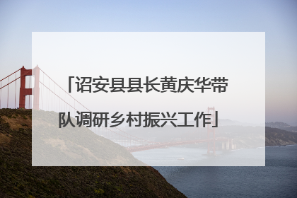诏安县县长黄庆华带队调研乡村振兴工作