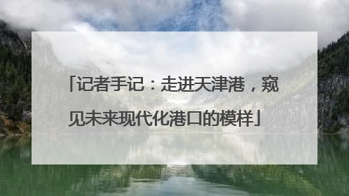 记者手记：走进天津港，窥见未来现代化港口的模样