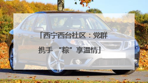 西宁西台社区：党群携手 “粽”享温情