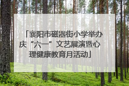 襄阳市磁器街小学举办庆“六一”文艺展演暨心理健康教育月活动