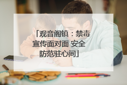 观音阁镇：禁毒宣传面对面 安全防范驻心间