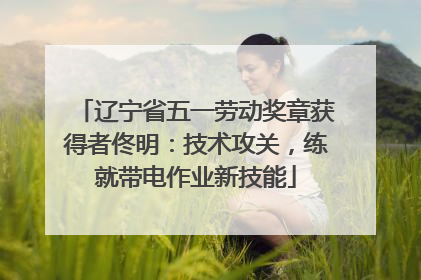 辽宁省五一劳动奖章获得者佟明：技术攻关，练就带电作业新技能