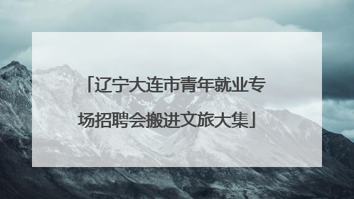 辽宁大连市青年就业专场招聘会搬进文旅大集