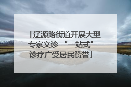 辽源路街道开展大型专家义诊 “一站式”诊疗广受居民赞誉