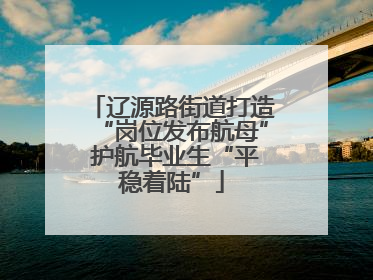 辽源路街道打造“岗位发布航母” 护航毕业生“平稳着陆”