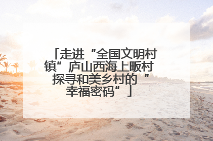 走进“全国文明村镇”庐山西海上畈村 探寻和美乡村的“幸福密码”