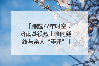 跨越77年时空，济南战役烈士张同尧终与亲人“重逢”