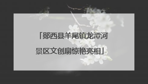 郧西县羊尾镇龙潭河景区文创扇惊艳亮相